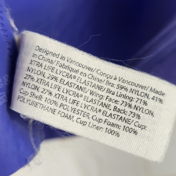 Lululemon Run Times High Support Run Sports Bra in Charged Indigo Purple 34D - Picture 14 of 15